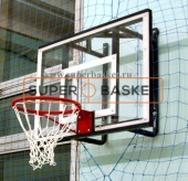 Баскетбольный щит 120х90 см прямоуг. оргстекло 10 мм на металлической раме