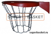 Баскетбольное кольцо антивандальное с металлической сеткой 